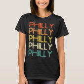 Philly Vintage Retro 7 Tシャツ (正面)