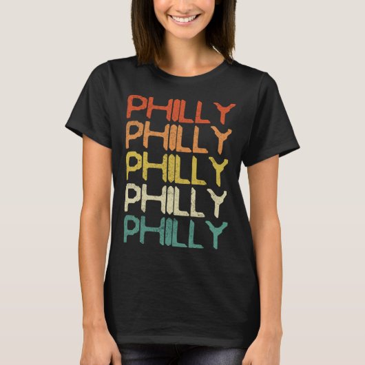 Philly Vintage Retro  7 Tシャツ (正面)