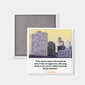 "PhillyTunes" Jane Jacobsマグネット マグネット (正面/裏面)