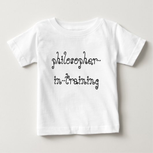 Philosopher in Trainingベビーシャツ ベビーTシャツ (正面)