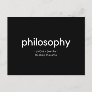 Philosophyポストカード ポストカード
