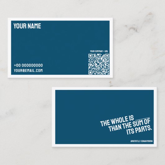 PHILOSOPHYミニマリストの名刺MIDI 名刺 (正面/裏面)