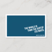 PHILOSOPHYミニマリストの名刺MIDI 名刺 (裏面)