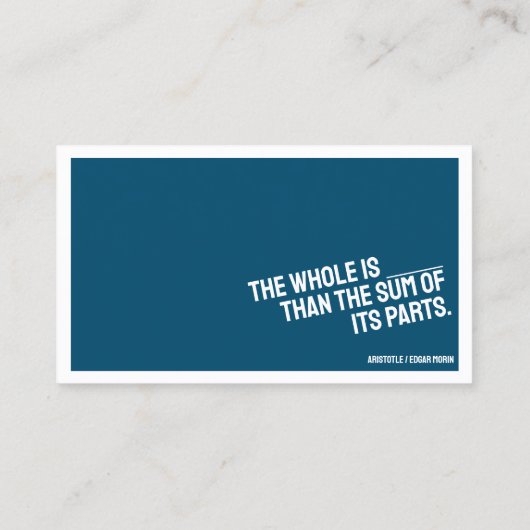 PHILOSOPHYミニマリストの名刺MIDI 名刺 (裏面)