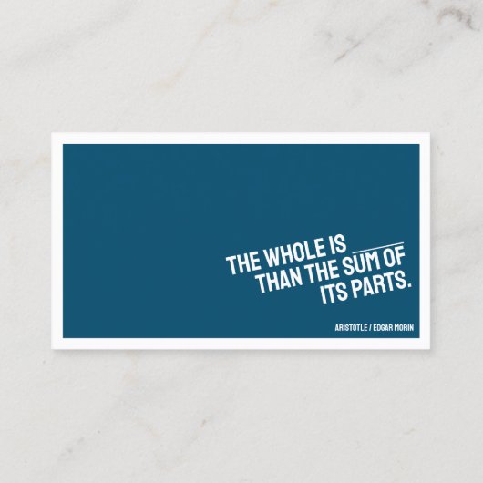 PHILOSOPHYミニマリスト名刺 名刺 (裏面)