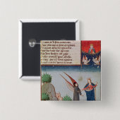 Philosophy女性は飛行中のBoethiusを導きます 缶バッジ (正面&裏面)