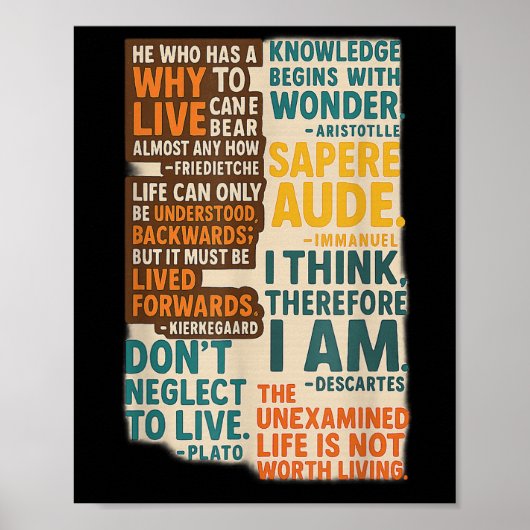 Philosophy Quotes Poster - Timeless Wisdom From Gr ポスター (正面)
