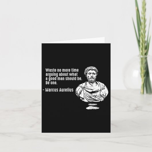 Philosophy Quotes Teacher Stoicism Marcus Aurelius カード (正面)