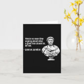 Philosophy Quotes Teacher Stoicism Marcus Aurelius カード (黄色い花)