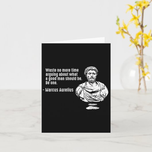 Philosophy Quotes Teacher Stoicism Marcus Aurelius カード (黄色い花)