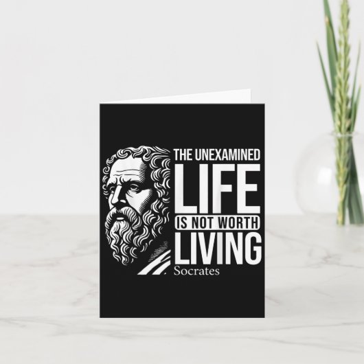 Philosophy Socrates Quote For Wise Philosphers  カード (正面)
