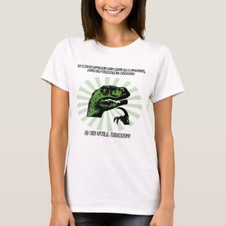 Philosoraptorの人および女性 Tシャツ