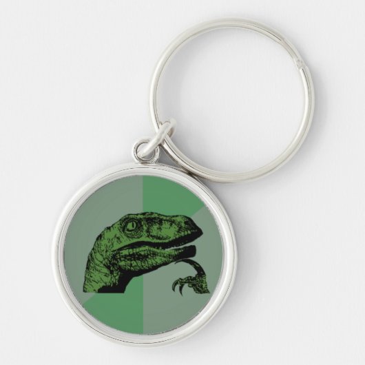 Philosoraptor Keychain キーホルダー (正面)