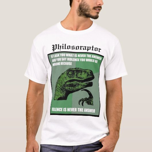 Philosoraptor Tシャツ (正面)