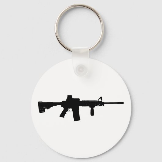 Phil's Art OnlineのブラックライフルAR-15 キーホルダー (正面)