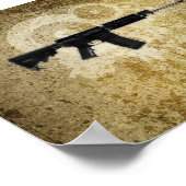 Phil's Art OnlineのブラックライフルAR-15 ポスター (角)