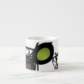 Philydionからの挨拶：抽象芸術白黒 エスプレッソカップ (正面)