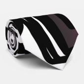 Philydionからの挨拶:抽象芸術白黒 ネクタイ (ロール)