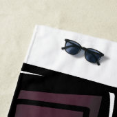 Philydionからの挨拶：抽象芸術白黒 ビーチタオル (インサイチュ)