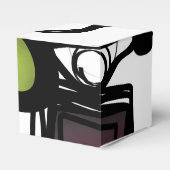 Philydionからの挨拶：抽象芸術白黒 フェイバーボックス (正面サイド)