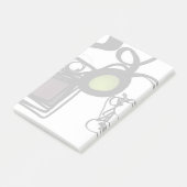 Philydionからの挨拶：抽象芸術白黒 ポストイット (アングル)