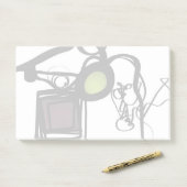 Philydionからの挨拶：抽象芸術白黒 ポストイット (デスク)