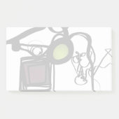 Philydionからの挨拶：抽象芸術白黒 ポストイット (正面)