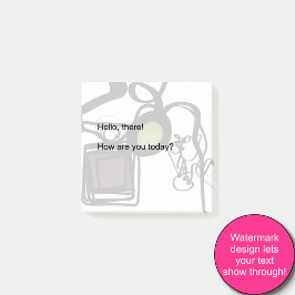 Philydionからの挨拶：抽象芸術白黒 ポストイット