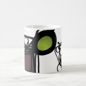 Philydionからの挨拶：抽象芸術白黒 モーフィングマグカップ (中央)