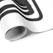 Philydionからの挨拶：抽象芸術白黒 ラッピングペーパー (ロールコーナー)