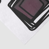 Philydionからの挨拶：抽象芸術白黒 薄葉紙 (詳細)