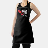 Phinally done – ブラックPHD卒業引用文デザイン エプロン (インサイチュ)