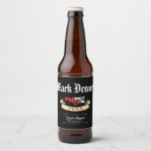 Phinally done – ブラックPHD卒業引用文デザイン ビールラベル (正面)