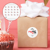 Phinally done - Funny PHD Graduation Quote Design ラウンドシール