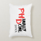 phinally done - PHDおもしろい卒業引用文デザイン アクセントクッション (正面(垂直))