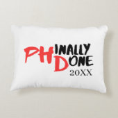phinally done - PHDおもしろい卒業引用文デザイン アクセントクッション (裏面)