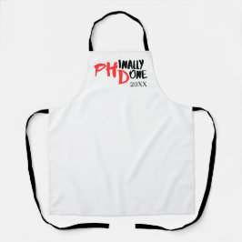 phinally done - PHDおもしろい卒業引用文デザイン エプロン