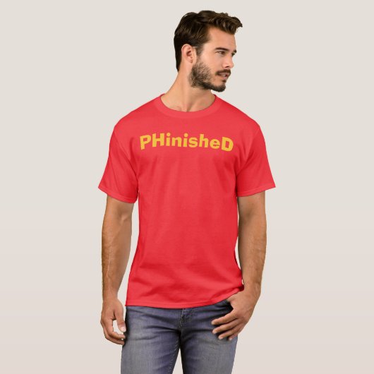 PHinisheD Ph.D。 Tシャツ (正面フル)