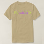 PhinisheD PhD紫と緑1 Tシャツ (デザイン正面)