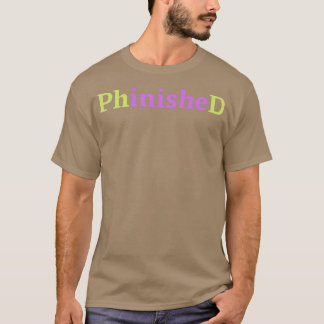 PhinisheD PhD紫と緑1 Tシャツ