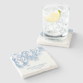 Phippsburgメイン州の目的地の結婚式のお願い ストーンコースター (横)