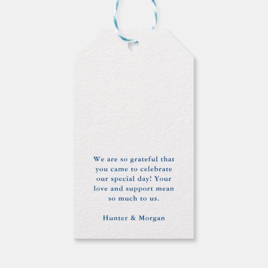 Phipsbsburgメイン州の目的地のウェディングフエレガントァイト ギフトタグ (裏面)