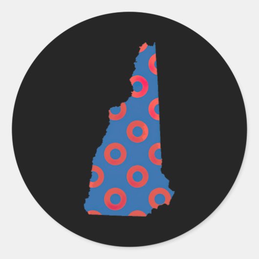 Phish Fishman Donut New Hampshire Ecavator Boy Don ラウンドシール (正面)