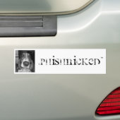 Phishnicked犬のステッカー バンパーステッカー (車上)
