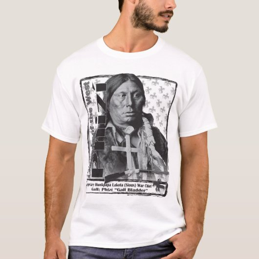 Phizí Hunkpapa Lakota戦争の責任者 Tシャツ (正面)