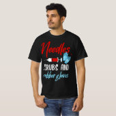Phlebotomis Funny Needles Gloves Phlebotomy Gift  Tシャツ (正面フル)