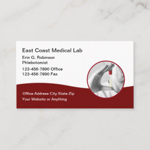 Phlebotomiss Medical Lab Technician名刺 名刺