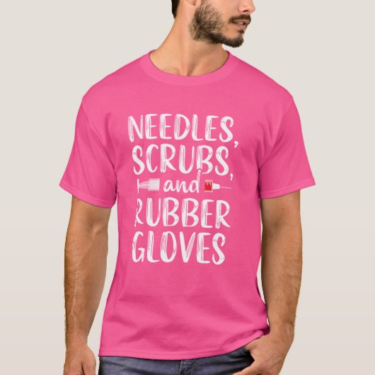 Phlebotomistおもしろい Phlebotomy技術者の針N Tシャツ (正面)