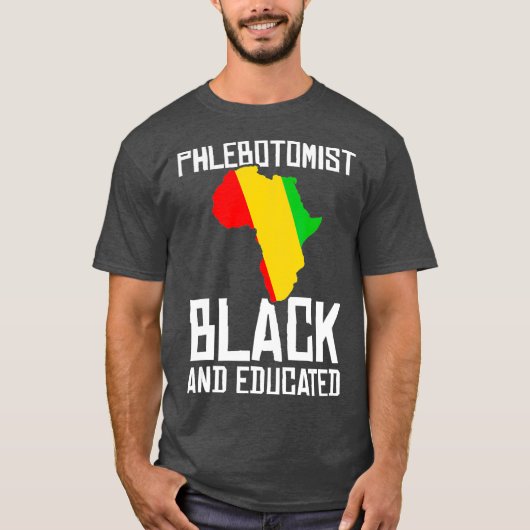 Phlebotomistが黒歯切除贈りを達成 Tシャツ (正面)