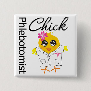Phlebotomistのひよこ 缶バッジ